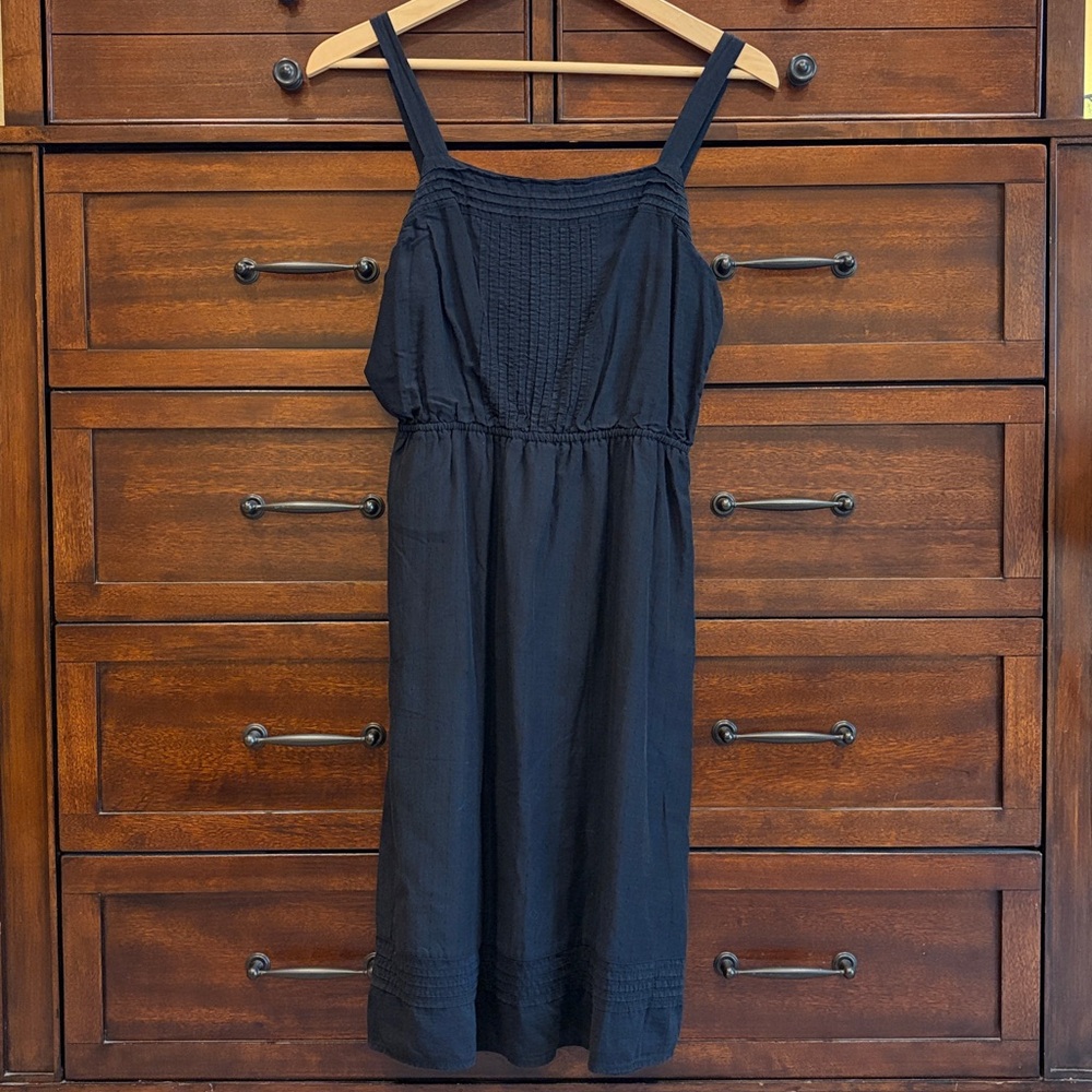 Old Navy Womens Black Sleeveless Midi Sundress Size M Casual Summer Spaghetti